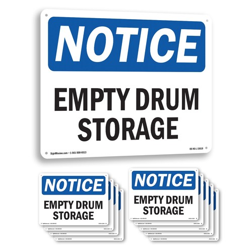 Empty drum storage area osha - empty,