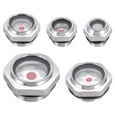 5Pcs Oil Sight Glass 1/4 3/8