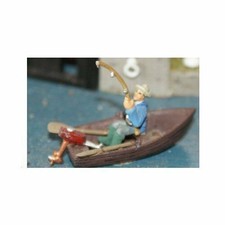 Rowing boat & fisherman OO