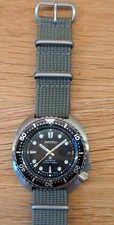 Seiko MOD Turtle / Willard Classic Diver watch Black Dial with Black bezel