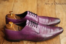 Paul Smith Purple Leather Derby Shoes UK 9 US 10 EU 43 Italian Made
