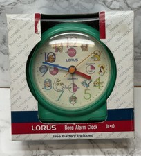 Kids Lorus Quartz Beep Alarm Clock. Time Teaching. Working. See Video.