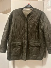 SALE £6~ Stunning Primark Khaki Reversible Oversize Padded Mandarin Collar JKT.