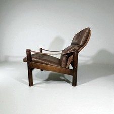 Danish Leather Lounge Chair by Ebbe Gehl & Søren Nissen | 1970s MCM