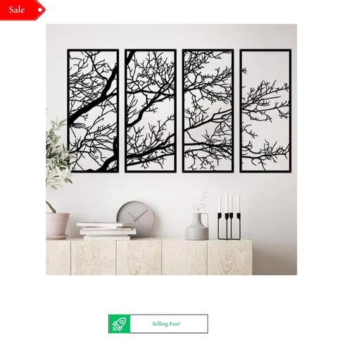 Tree life metal wall decor - life,