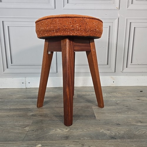 Vintage round pub stool - -, mid