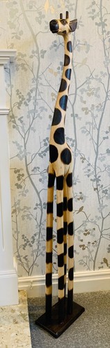 Wooden giraffe carving - carving, extra