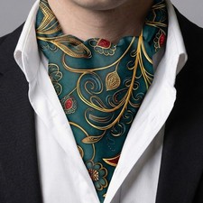 Genuine Silk Green with Gold