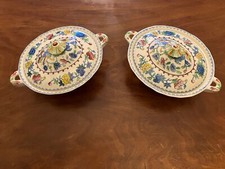Masons Ironstone Regency Pattern pair of vegetable tureens