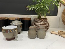 Denby Marrakesh Salt and Pepper Pots Excellent Condition Set of 2 Stoneware