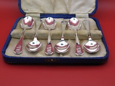 TEASPOON SET of six - 1937 Coronation Silver Plate