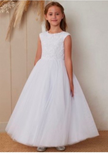 Girls white communion - girls, dress