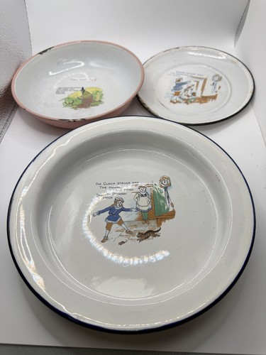 Set antique enamel - of,