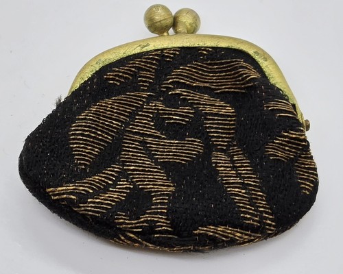Antique chatelaine brass - brass, mesh