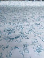 Laura Ashley Fabric Material Ironwork Scroll Duck Egg SOLD PER METRE