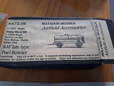 Matador Models Airfield Accesories RAF Late Type Fuel Bowser Metal/resin Kit