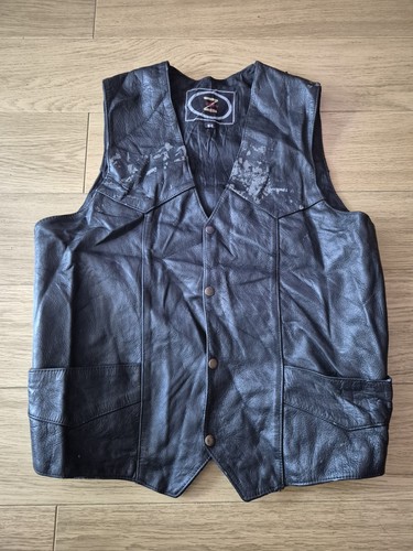 Zony inc black leather biker - black,