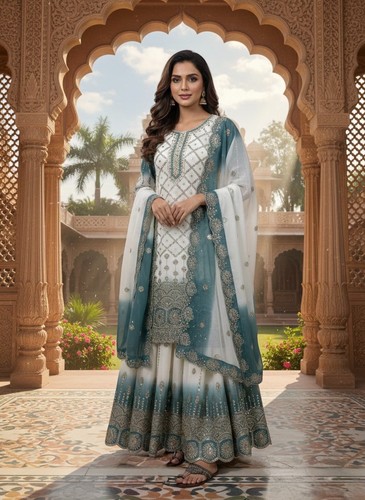 Pakistani dress georgette - pakistani,