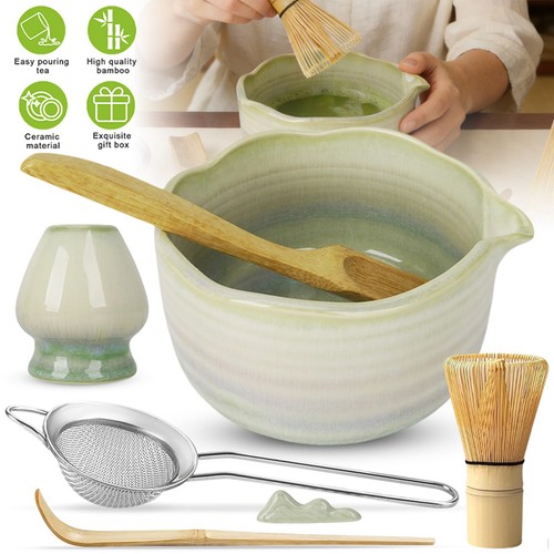 Bamboo matcha whisk - matcha, set
