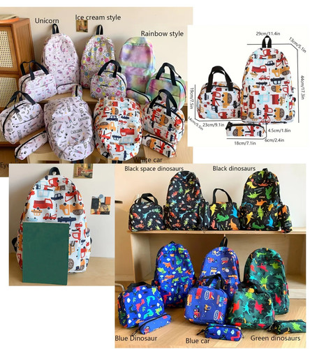 3pcs set kids school bag - kids,