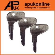3x Ignition Keys for Kubota L