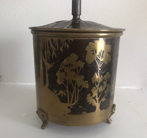 Jugandstil humidor tobacco jar - tobacco,