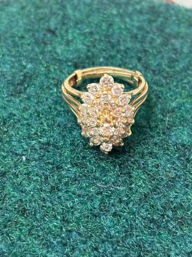 Diamond cluster ring preowned - cluster,