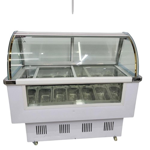 Ice cream freezer display - ice,