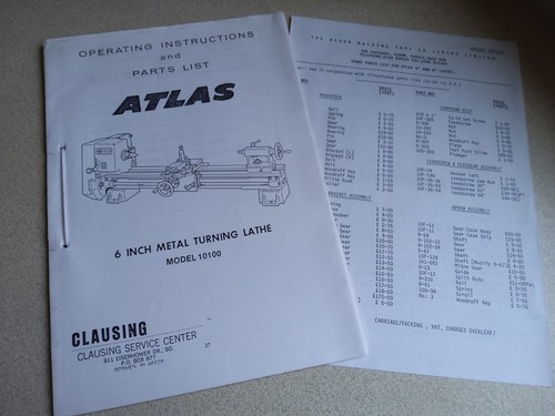 Atlas lathe model 10100 - lathe,