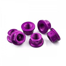 Ducati 749R 03-06 Aluminium Sprocket Nut Drilled for Lockwire Violet