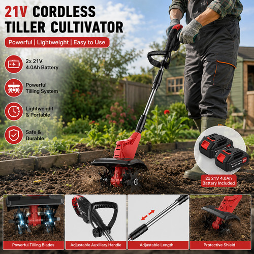 Cordless cultivator rotavator - cordless,