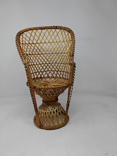 Mini peacock wicker chair - mini,