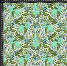 Fat Quarter Freespirit Tula Pink Full Moon Forest II Rabbit 100% Cotton Fabric