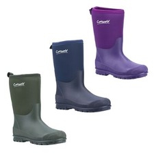 Cotswold Hilly Neoprene Wellies Kids Boys Girls Warm Wellington Boots Size 10-5