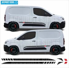 Side stripes for Citroen Berlingo Partner Van Stickers Decals Vinyl Graphics