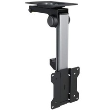 Flip Down 13" - 27" TV Ceiling or Under Cabinet Mount Bracket with Tilt & Swivel