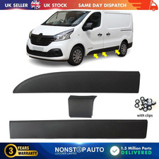 3 Pcs Side Moulding Trim Panel Set Left Side Fits RENAULT Trafic MK3
