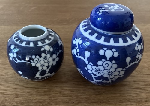 Ginger jar chinese blue white - ginger,