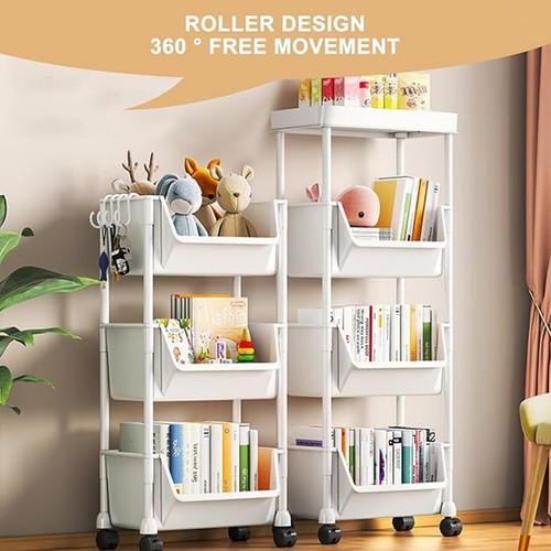 Tier storage trolley cart - cart, on
