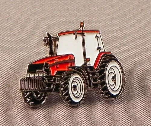 Red tractor pin badges - pin,