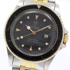 TUDOR Mini Sub Prince Oyster Date 7309/9440 YG bezel Cal.2671 AT Boy's_914339