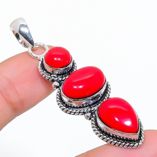Red coral gemstone - gemstone, handmade