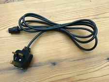 One BULGIN mini 3 pin plug, 14mm body, Quad 33 303 FM3 Naim, 2 metre cable PLUG