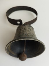 ANTIQUE BRASS PRE 1890 SPRUNG DOOR BELL SHOP SERVANT BUTLER OLD ORIGINAL SALVAGE