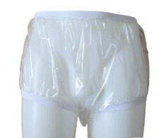 Transparent PVC Panties Glass Clear Plastic Underwear See Through Vinyl Briefs