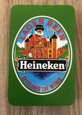 Heineken Lager Beer Refreshes the World Vintage pack Carta Mundi playing cards