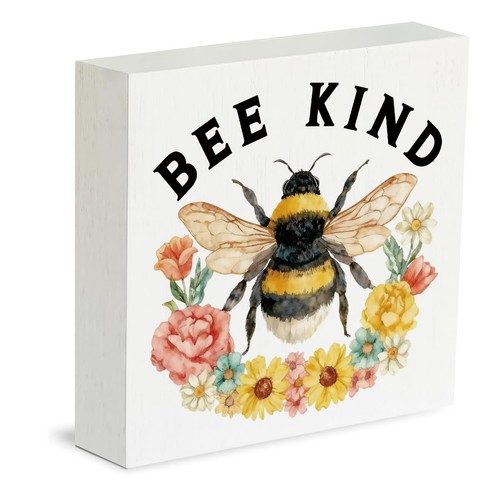 Bee kind wood - bee,