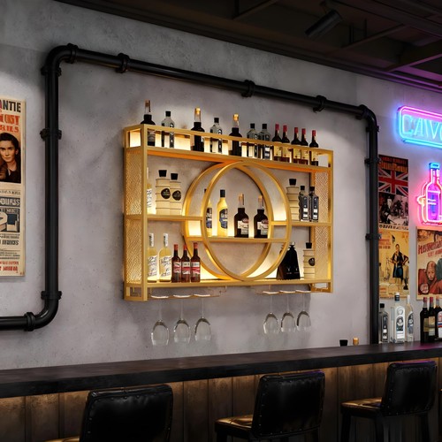 Led wine rack wall - rack, mounted