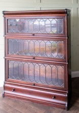 Globe Wernicke 3-Tier Leaded Sectional Barristers Bookcase