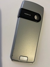 Nokia 6230i Rear Housing Battery Door Cover Replacement in Silver Good Condition